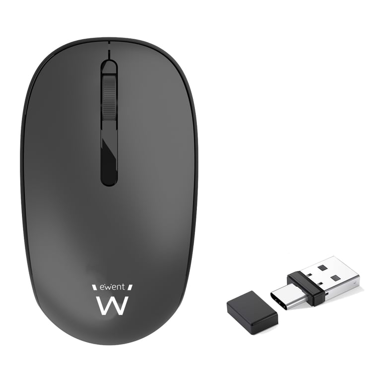Souris Optique Ewent EW3300 – USB Type-A, Ambidextre, 1000 DPI - vue 1