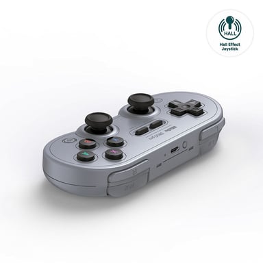 8BitDo SN30 Pro Gamepad effetto Hall grigio