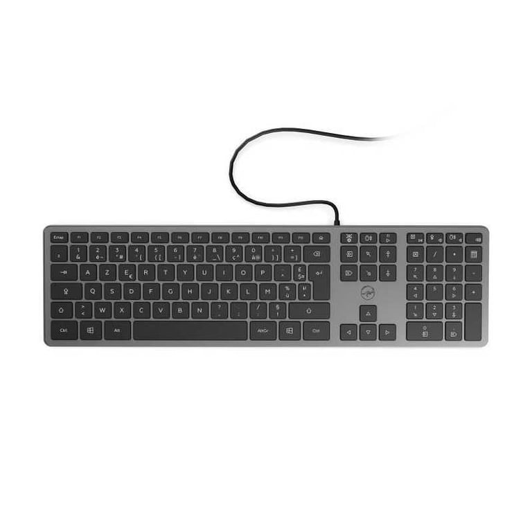 Clavier filaire Slim finition métal MOBILITY LAB Space AZERTY - vue 2