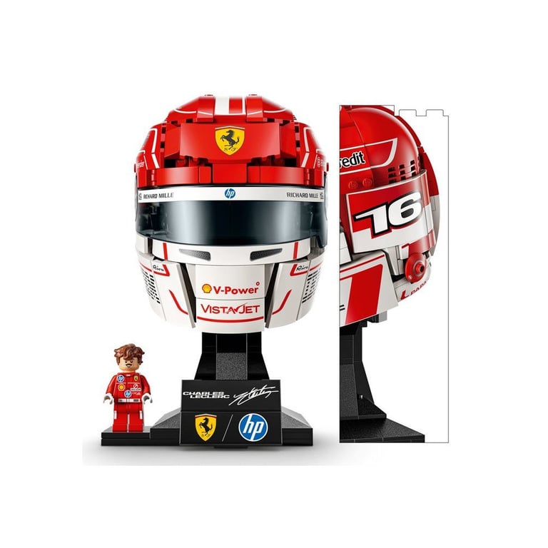 LEGO Editions 43014 Casque Charles Leclerc Scuderia Ferrari HP Rouge 886 pièces - Neuf