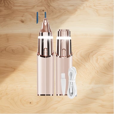 Mini épilateur rechargeable portable en forme de rouge à lèvres Gold