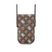 Sac à Bandoulière pour Smartphone Universel Modèle 4G Peony Emplacement de Carte Marron