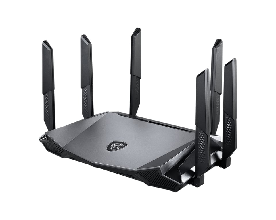 MSI RadiX AX6600 WiFi 6 Tri Band Router Gaming - vue 3