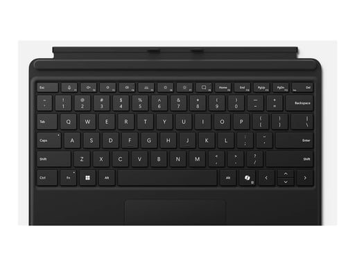 MICROSOFT Surface Pro9/10 Typecover without Slim Pen Storage COMM black Eng Int CEE EM