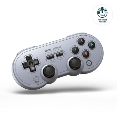 8BitDo SN30 Pro Gamepad effetto Hall grigio