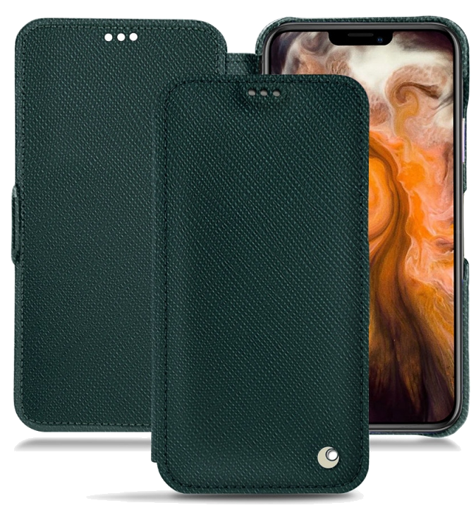 Housse cuir Apple iPhone 11 Pro Max - Rabat horizontal - Vert séduisant -  NOREVE