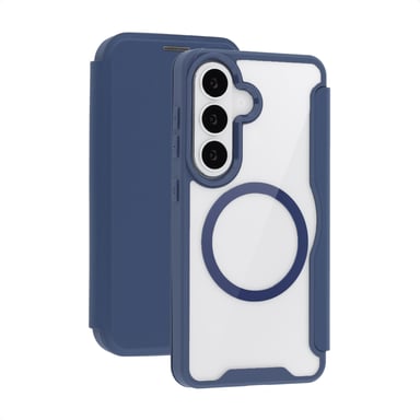 imoshion Bookcase transparente avec MagSafe pour Samsung Galaxy S26 - Bleu