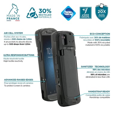 Mobilis PROTECH Custodia protettiva per telefoni cellulari 15,2 cm (6'') Nero