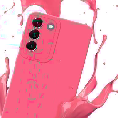 Coque pour Samsung Galaxy S22 PLUS en FLUID ROUGE Housse de protection Étui en silicone TPU flexible