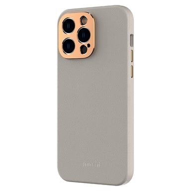 Moshi Carcasa MagSafe para Iphone 14 Pro Napa MagSafe Cuero Gris