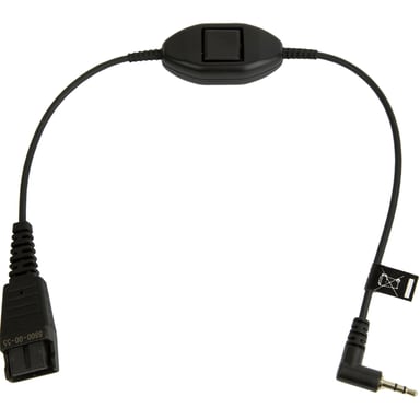 Jabra 8800-00-55 cavo audio 0,3 m QD con jack da 2,5 mm Nero