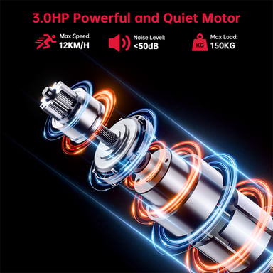 Cinta de correr plegable Q8, velocidad 1-12 km/h, inclinación manual del 5%