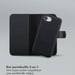 Selencia Étui portefeuille amovible Olyn avec MagSafe pour Apple iPhone 16e - Noir