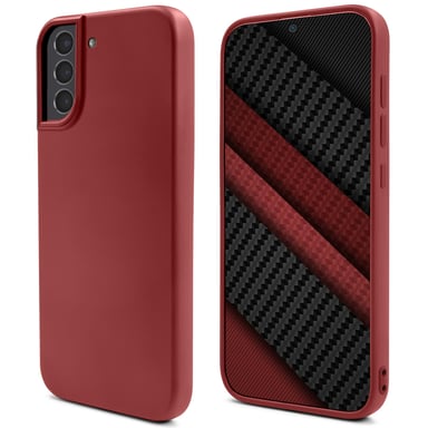 Mode de vie Moozy. Conçu pour Samsung S21 5G, Samsung S21 Case, Vintage Pink - Coque en silicone liquide avec finition mate et doublure en microfibre douce