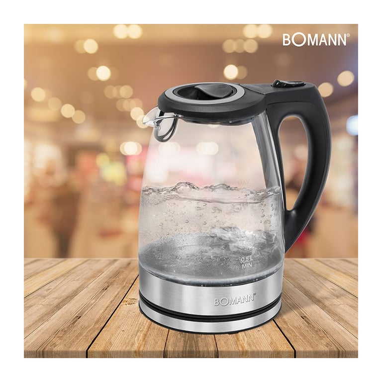 Bouilloire électrique en verre Bomann WKS 6032 G CB - vue 4