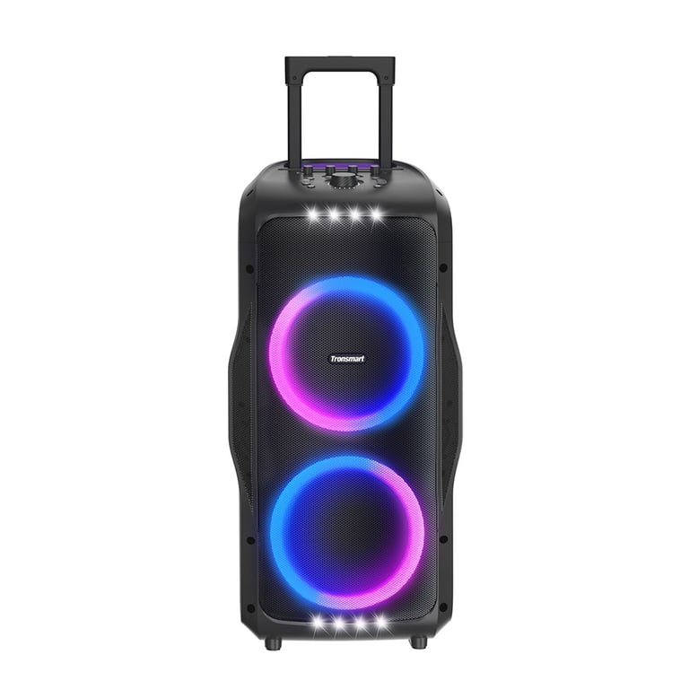 Tronsmart Halo 100 Altoparlante Bluetooth 5.3 Portatile, 60W, Luci LED, Impermeabilità IPX6, 18H di Riproduzione, Suono Stereo, Batteria Esterna e App, per Esterni - Tronsmart