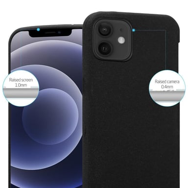 Coque pour Apple iPhone 12 MINI en FROST NOIR Housse de protection Étui en silicone TPU flexible