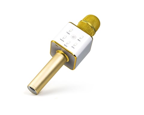 Technaxx BT-X31 Or, Blanc Microphone de karaoké