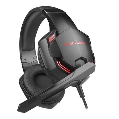 Mars Gaming MHX PRO 7.1 Auriculares Alámbrico Diadema Juego USB tipo A Negro