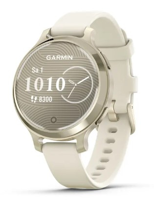 Garmin Lily 2 Active Petite Montre connectée et élégante avec GPS intégré Lunar Gold avec Bracelet Silicone - vue 7