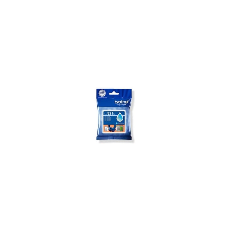 Cartouche Brother LC521C Cyan 500 pages Pack individuel - vue 5