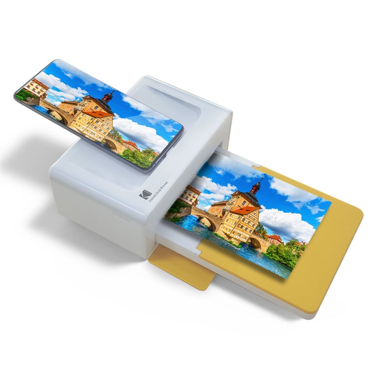 Kodak Pd460 – Imprimante Photo Bluetooth & Docking (Format Carte Postale  10x15 Cm) - Kodak