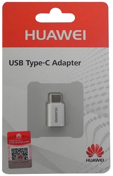 Huawei AP52 - Adaptateur Micro USB Vers USB Type C - Blanc (Emballage Original)
