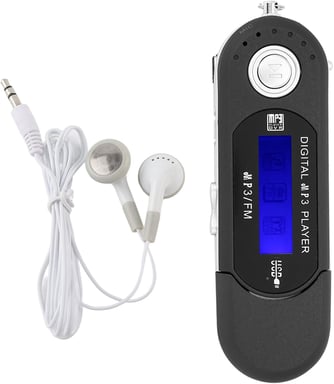 Lecteur MP3 32 Go Compact et Portable noir