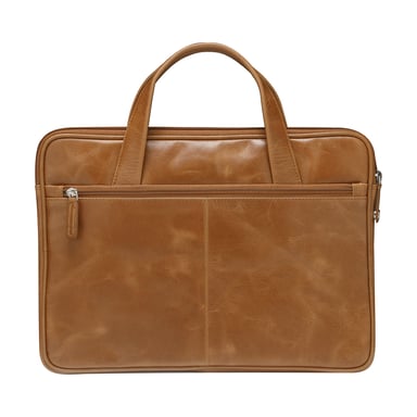 DBRAMANTE1928 Bolsa para portátil de 13 pulgadas Silkeborg Collection 2nd Generation Marrón claro