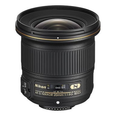 Nikon AF-S NIKKOR 20mm f/1.8G ED SLR Objetivo ultra ancho Negro