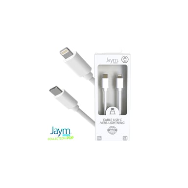 Cavo da USB-C a Lightning 3A - 1,5 metri - Collezione POP - Bianco
