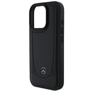 Funda Mercedes para iPhone 16 Pro 6.3'' negro funda dura Cuero Urbano