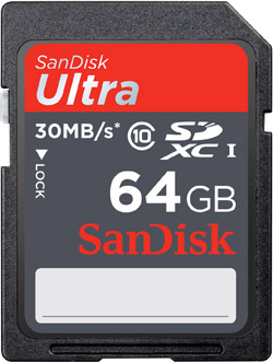 SanDisk Ultra SDXC UHS I Classe 10 Neuf