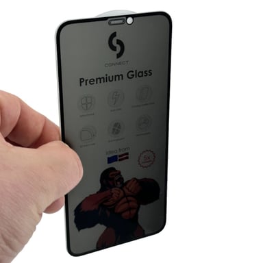 ?onnect Corning Gorilla Ultra Fuerte 3D Privacy Glass para Apple iPhone 13 / 13 Pro / 14 Negro