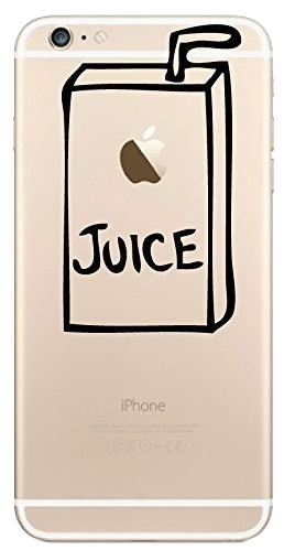 Coque Silicone IPHONE 6/6S PLUS (+) Juice Fun APPLE Jus de Pomme Boisson Transparente Protection Gel
