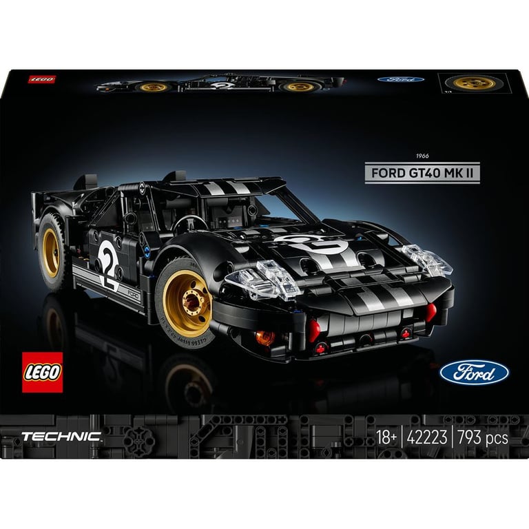 LEGO Technic La voiture de course 1966 Ford GT40 MKII 42223 - vue 8