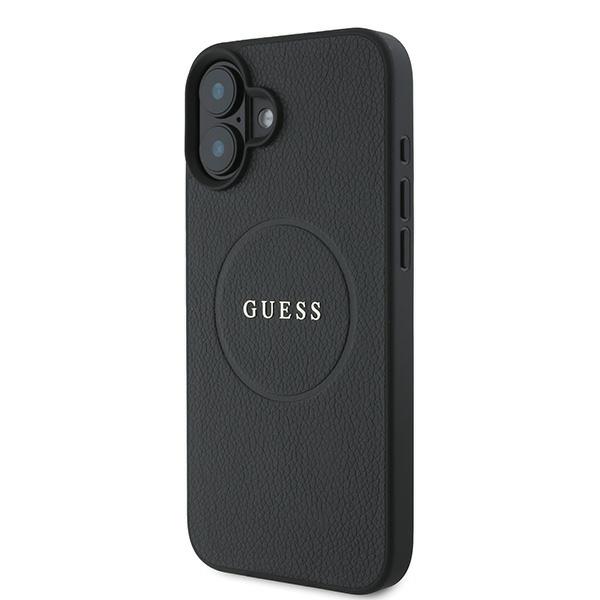 Guess Étui pour iPhone 16 Plus 6.7 étui rigide Grained Ring MagSafe