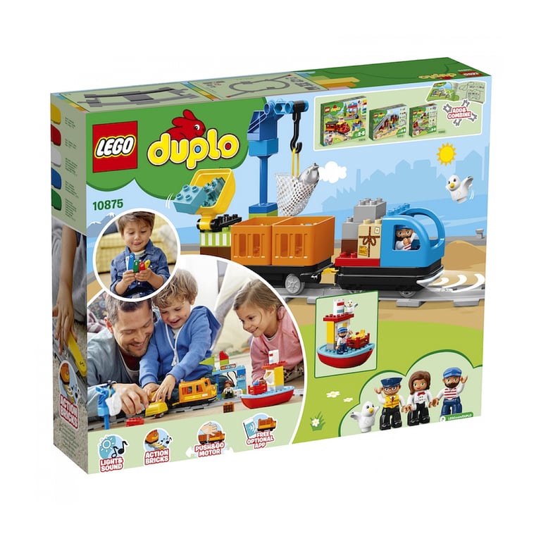 LEGO® DUPLO® Ma Ville : Ensemble de Train de Marchandises avec Accessoires Neuf - vue 2