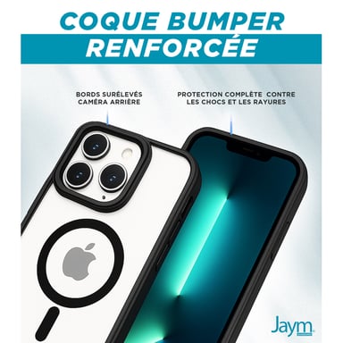 Jaym - Coque Bumper - Compatible Magsafe - Compatible avec [ iPhone 16 Pro ] - Blanc