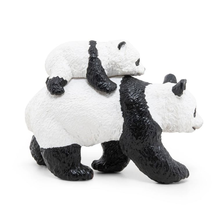 Panda et son Bébé en Peluche Papo : Un Duo Attendrissant Neuf