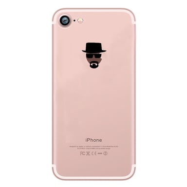 Coque Silicone IPHONE 8 Heisenberg Fun APPLE Tête Breaking Bad Walter White Pomme Protection Gel Souple