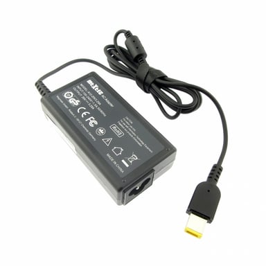 Charger (power supply), 20V, 3.25A for LENOVO IdeaPad S510p Touch, 65W, plug 11 x 4 mm rectangular
