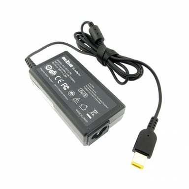Charger (power supply), 20V, 3.25A for LENOVO IdeaPad U530 Touch, 65W, plug 11 x 4 mm rectangular