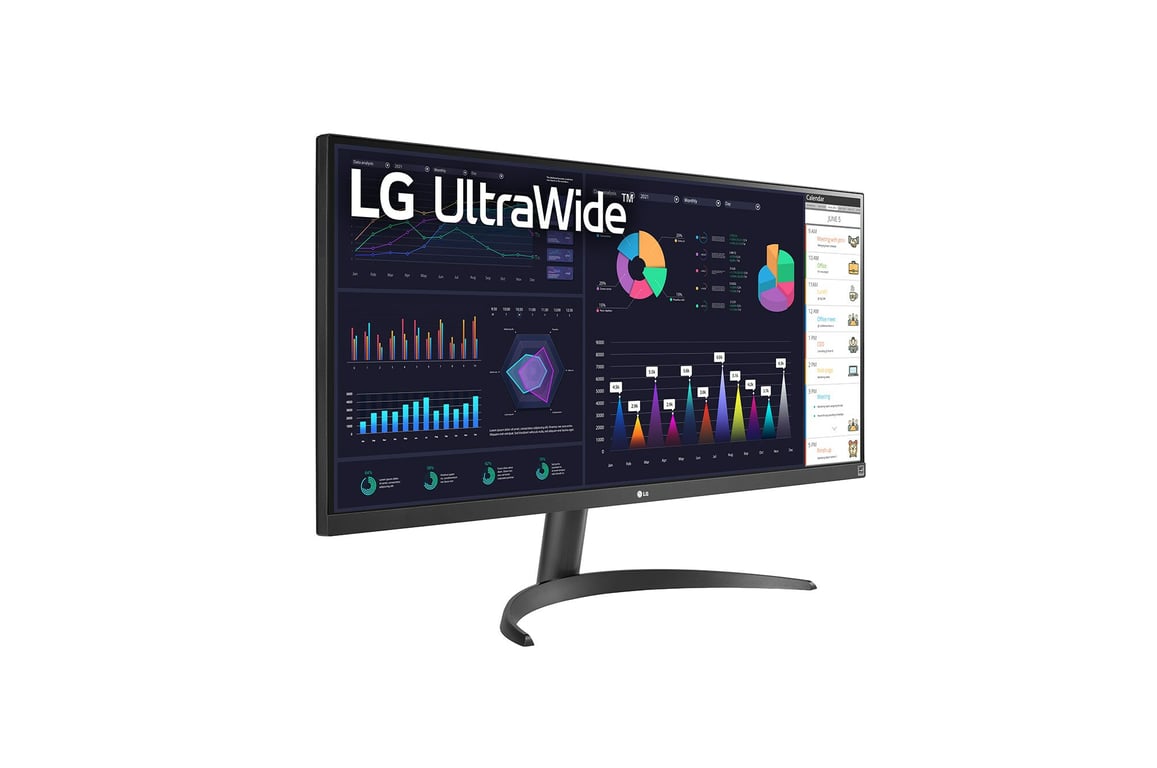 LG 34WQ500-B écran plat de PC 86,4 cm (34 ) 2560 x 1080 pixels Full HD Ultra large LED Noir - Neuf