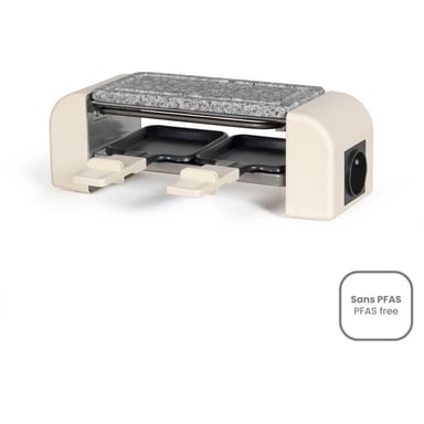 Appareil à raclette Livoo DOC310C 2 personnes 450 W connectable Crème