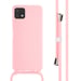 imoshion Coque en silicone avec cordon pour Samsung Galaxy A22 (5G) - Rose