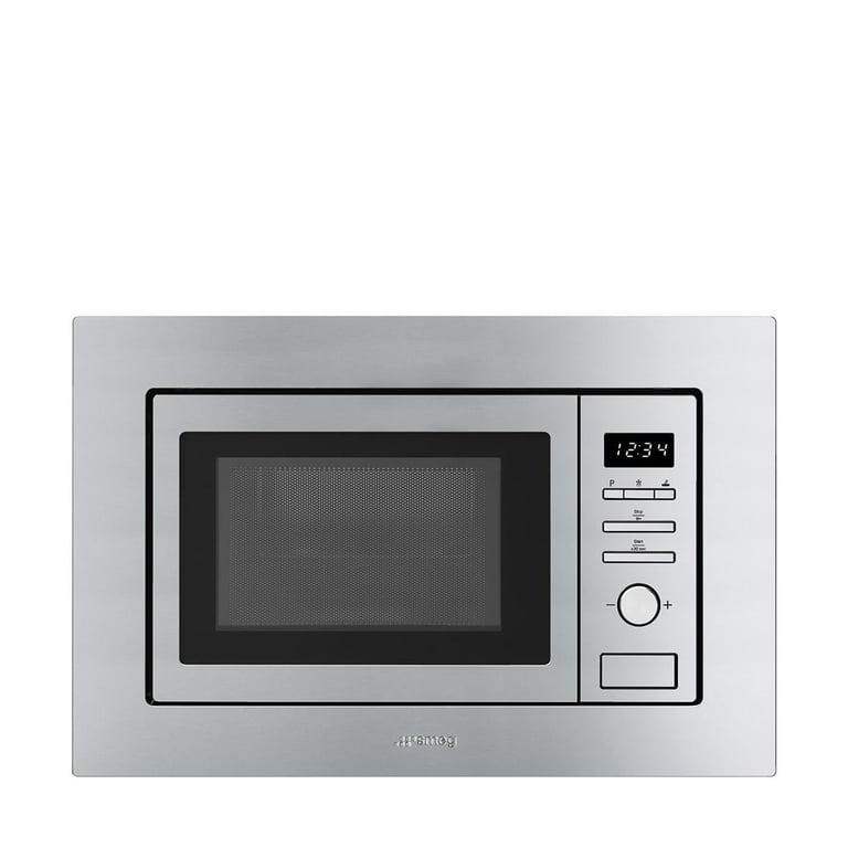 Micro-Ondes Smeg FMI017X – 20L, 800W, Gril, Intégré, Acier Inoxydable - vue 2