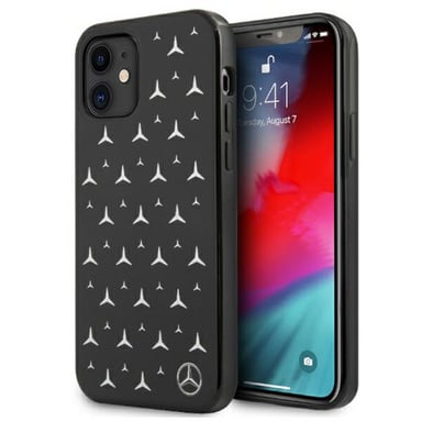 Mercedes caso para iPhone 11 6.1'' negro Plata estrellas motivo