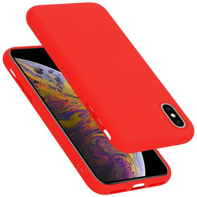Coque pour Apple iPhone X / XS en LIQUID RED Housse de protection Étui en silicone TPU flexible