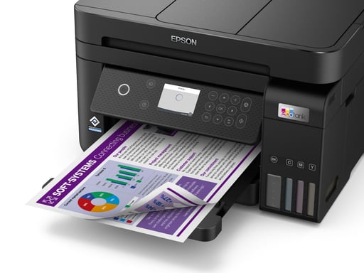 Impresora Multifunción 3 en 1 - EPSON - Ecotank ET-3850 - Inyección de tinta - A4 - Color - Wi-Fi - C11CJ61402